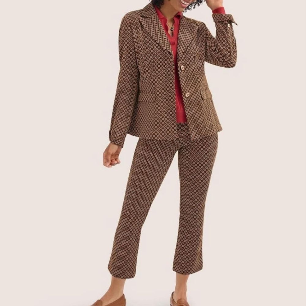 NWT Cabi | Dandy Pant 4689 Medallion Print Stretch Pull On, Womens Large - Picture 3 of 7